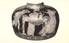Carte postale vintage bébé Héraclès étranglant les serpents du musée du vase grec