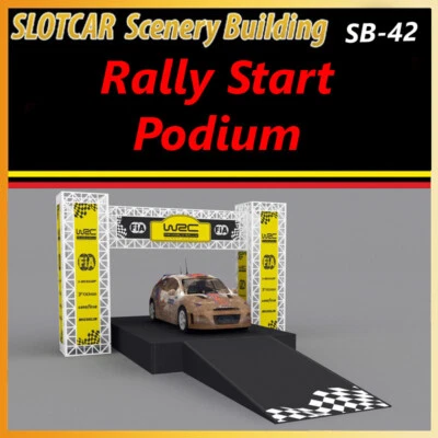 Slotcar Paisaje Edificio Rally Start Podium Serie-1 Scalextric, Carrera Foto 1 de 4