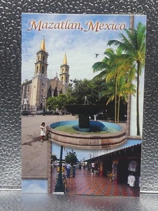 Postal Topográfica Mazatlán, México Pier MX Gráficos Astrales Viajes Turismo - Imagen 1 de 2