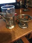 Benedict Indestructo Silverplate Ice Cream Float Holder And Glass And Ice Cream Cup