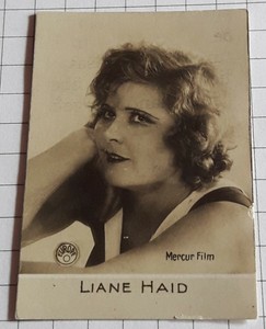 Actress LIANE HAID - Portrait Photo - Trading Card #501