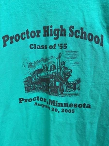 Proctor High School Class of 1955 Reunion T-shirt ~ Proctor, Minnesota - Picture 1 of 6