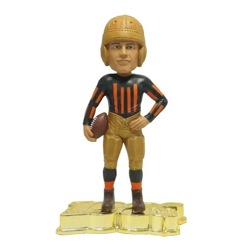 George Halas Player Chicago Bears NFL 100 Gold Base Bobblehead NFL Football - Image 1 of 1