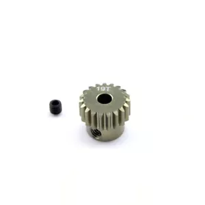 HobbyStar 48DP Pignone Ingranaggio 19T Hard Anodizzato Funzionamento Silenzioso, 1/8" 3.2mm 19 48P - Foto 1 di 1