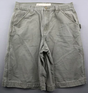 Boy's Arizona Canvas Carpenter Shorts Green Size 18 Husky  - Picture 1 of 7