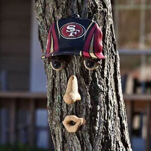 San Francisco 49ers Forest Tree Face Ornament Resin 12 x 7 Inch