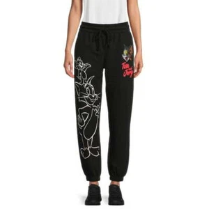 Warner Bros Tom and Jerry Juniors Graphic Jogger Pants, Black Soot Size 2XL (19) - Picture 1 of 4