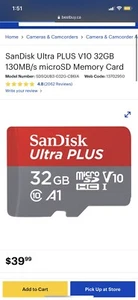 micro sd sandisk 32go - Photo 1 sur 2