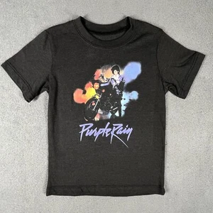 Prince Purple Rain Graphic Tee Official Estate Approved Black 4T - Picture 1 of 5