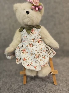Boyds Head Bear Of the Month 2009 Limited Edition Signed Numbered Floral Dress - Picture 1 of 12