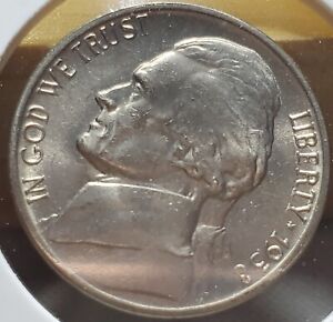 1938 No Mint Mark Nickel with Double Die Obverse And Reverse Error. Almost Full 