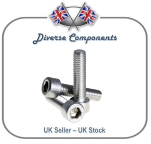 A2/304 Stainless Steel Cap Head Screw/Fully Threaded Bolt DIN912 Hex Drive - Picture 1 of 1