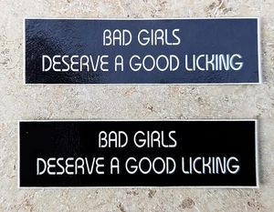 Bad Girls Aufkleber 2 Pcs.Aufkleber Decals Stickers Helmaufkleber Harley - Picture 1 of 1
