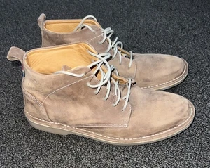 VELDSKOEN TAYLA JANE WOMEN'S CHUKKA LEATHER BOOTS SHOES Sz 11 W KHAKI EUC! - Picture 1 of 10