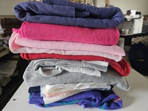 Lot Of Fleece And Knit Fabric Pieces  - Picture 1 of 14