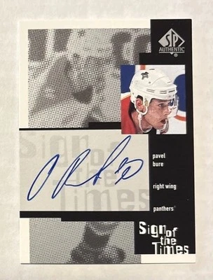 2000-01 SP Authentic - Sign of the Times Pavel Bure #PB Autographed - Image 1 of 2