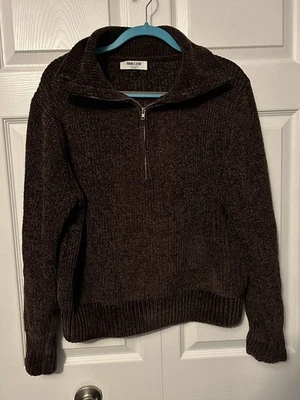 Suéter Doble Cero Azul Chenille Sensación Suave Para Mujer Talla M Acogedor Pullover Informal Foto 1 de 4