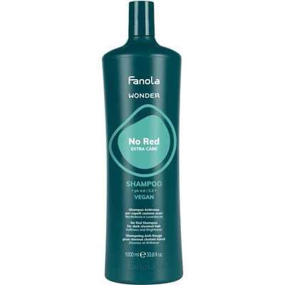 Fanola Wonder No Red Shampoo 1000ml banishes unwanted red and copper tones,leavi