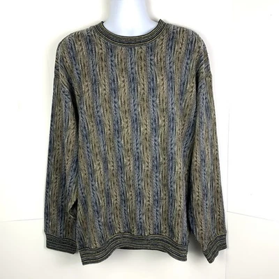 Suéter de Colección Años 90 Jhane Barnes Hombres 2XLT 3D Tejido Hecho en Japón Mezcla de Lana Foto 1 de 4