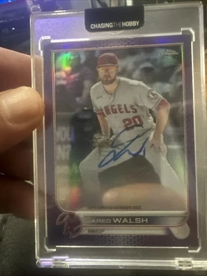 2022 Topps Chrome -  Autographs Jared Walsh #CVA-JW Purple Refractor /250 (AU) - Image 1 of 3