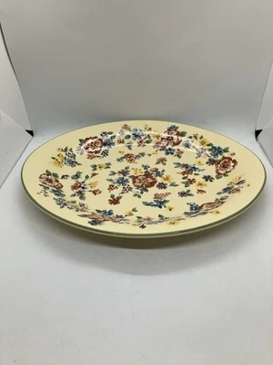 Plato ovalado floral Longaberger Pottery Spring 13" EE. UU. Foto 1 de 4