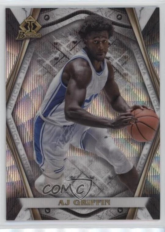 2021-22 Bowman U Bowman Invicta Silver Wave /150 AJ Griffin #BI-7 - Image 1 of 2