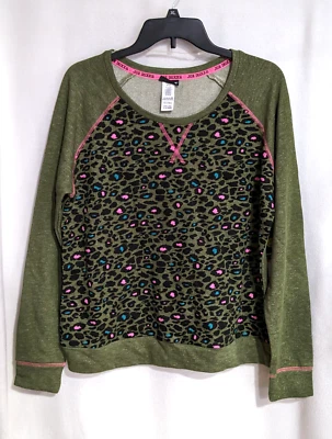 Joe Boxers 青少年绿色/黑色/粉红色动物印花运动衫 - XL 码 - 全新带标签 — 第 1/4 张图片