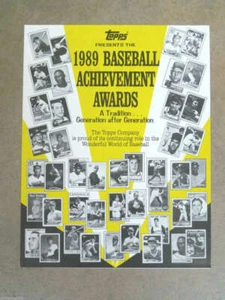 TOPPS BASEBALL ACHIEVEMENT AWARDS TOP ROOKIES - 1989 - GRIFFEY JR. MATT WILLIAMS - Imagen 1 de 3
