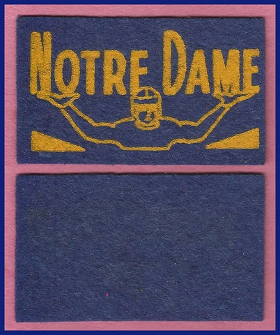 VINTAGE University of Notre Dame Fighting Irish Football Candy Felt 1950’s WOW! Cover