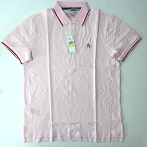 Nuevo Original Penguin XL M Rosa Polo Americano Ropa Deportiva Informal Ultra Moda - Imagen 1 de 8