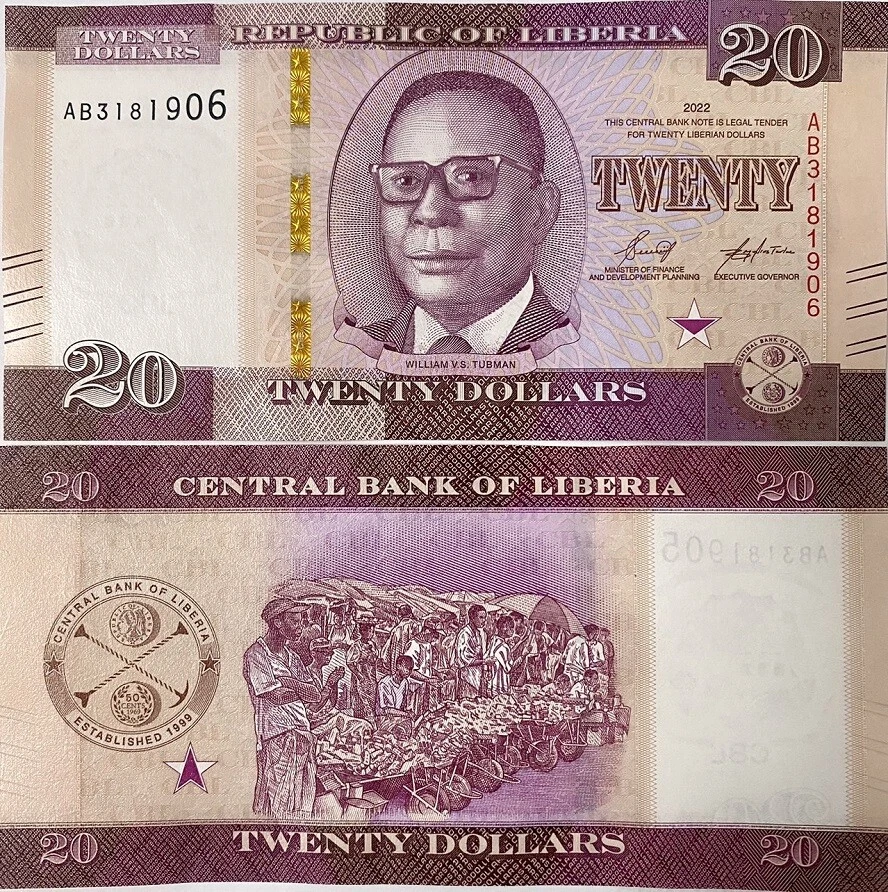 Liberia 20 Dólares 2022 P 39 UNC Foto 1 de 1