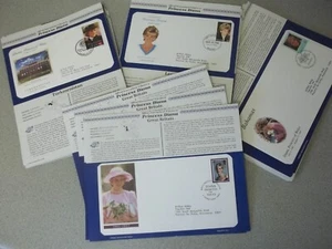 Princess Diana First day Covers Worldwide Tributes inc 5 Great Britain covers - Picture 1 of 12
