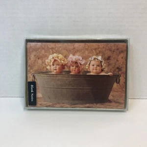 Wash Tub Anne Geddes Baby 12 Note Cards Greeting Blank 4 x 6 Portal - Picture 1 of 4