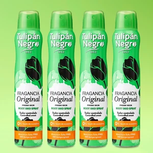 Tulipan Negro Deodorant Spray, 6.75 fl oz – Fresh Scent & Aluminum-Free (4-Pack) - Picture 1 of 7