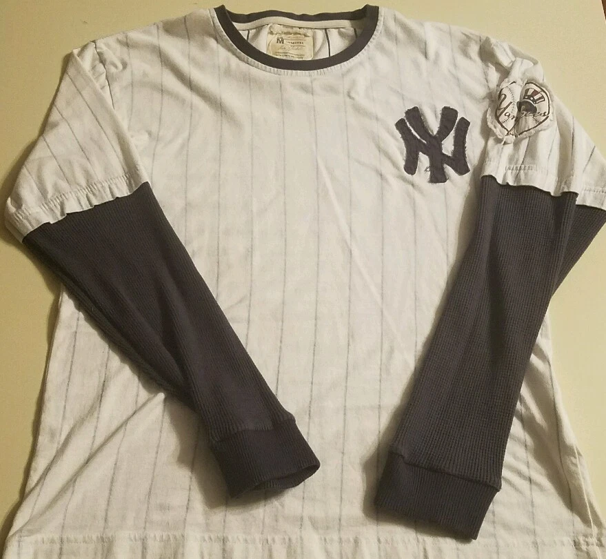 MLB SWEATER YOUTH - NEW YORK YANKEES MEDIUM M COTTON RED HASKET  VINTAGE LOOK - Image 1 of 1
