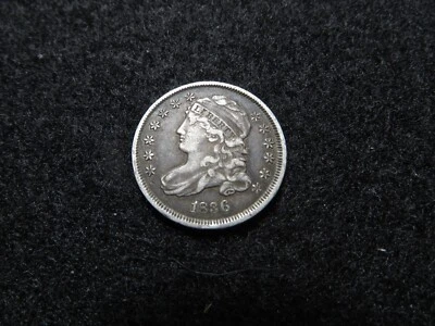 1836 Capped Bust Dime 10C - Nice Detail - Image 1 of 3