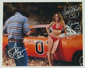 Tom Wopat & Catherine Bach THE DUKES OF HAZZARD Signed Autograph 8x10 Photo JSA