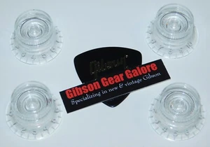Gibson Les Paul Top Knobs High Performance Clear Guitar Parts Custom HP Project - Picture 1 of 3