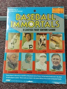 BASEBALL IMMORTALS: 9 Limited First Edition Cards, BN Sealed. #3 Of 5 Packets - Picture 1 of 4