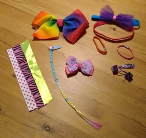 Mädchen Haarschleifen Konvolut Regenbogen  Haarzubehör  Spaß & Bunt  - Bild 1 von 8