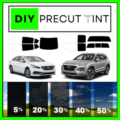 DIY PreCut Premium Ceramic Window Tint 04-23 Fit Hyundai Sonata ALL REAR Windows - Image 1 of 4