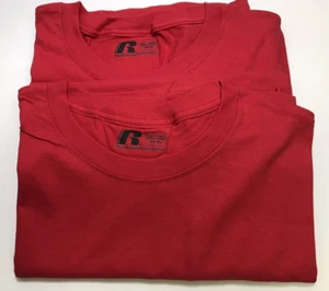 Paquete de 2/lote - Camiseta para hombre Russell Athletic Big, 100% algodón, 3XL (54-56), roja - Imagen 1 de 1