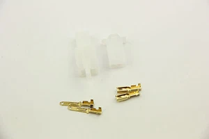 2.8mm 2 Pin Connector Terminals Adapters 15 Set Scooter Electric Bike eBike Lots - Picture 1 of 2