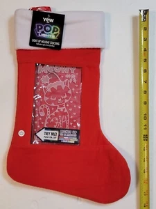 Cat Meowy Christmas Light Up Holiday Stocking Multicolor Lights With 3D Effect - Picture 1 of 3