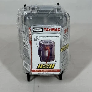 Hubbell TayMac Extra Duty Weatherproof Outlet Cover Clear 2-3/4" MM420C - Picture 1 of 9