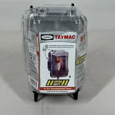 Cubierta de salida Hubbell TayMac resistente a la intemperie transparente 2-3/4&quot; MM420C Foto 1 de 4