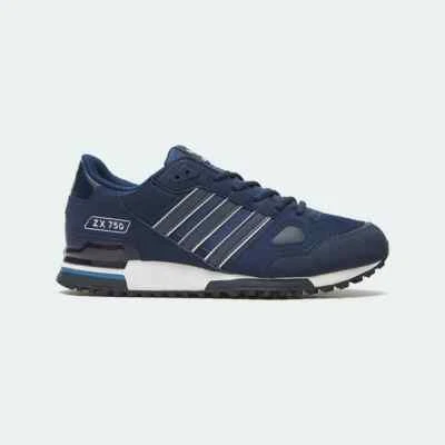adidas Originals ZX 750 Men's Trainers - Navy/White - IF4901 - UK 7-12 - Image 1 of 4