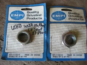 EMPI 87-1132-K CV Joint outer AXLE hub nut PAIR Jaguar Ford AC Cobra - Bild 1 von 2
