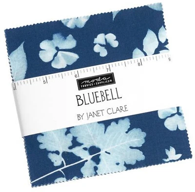 Bluebell Moda Charm Pack 42 100% Cotton 5" Precut Fabric Squares - Image 1 of 2