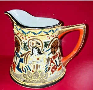Vintage Satsuma Moriage Nippon Creamer Hand Painted - Picture 1 of 8